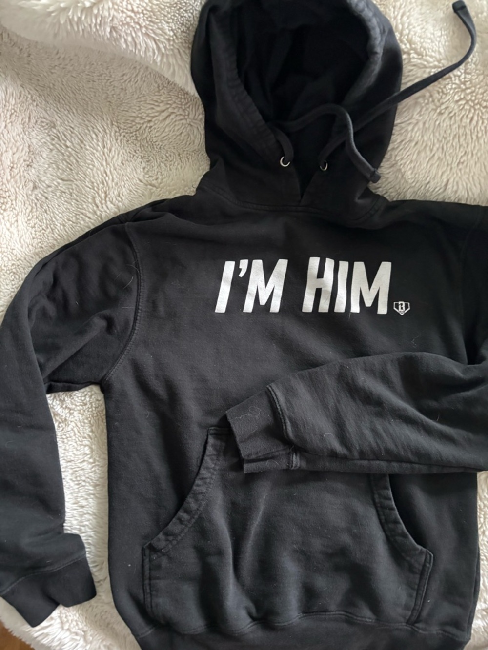 Men's Black 'I'M HIM' Graphic Hoodie